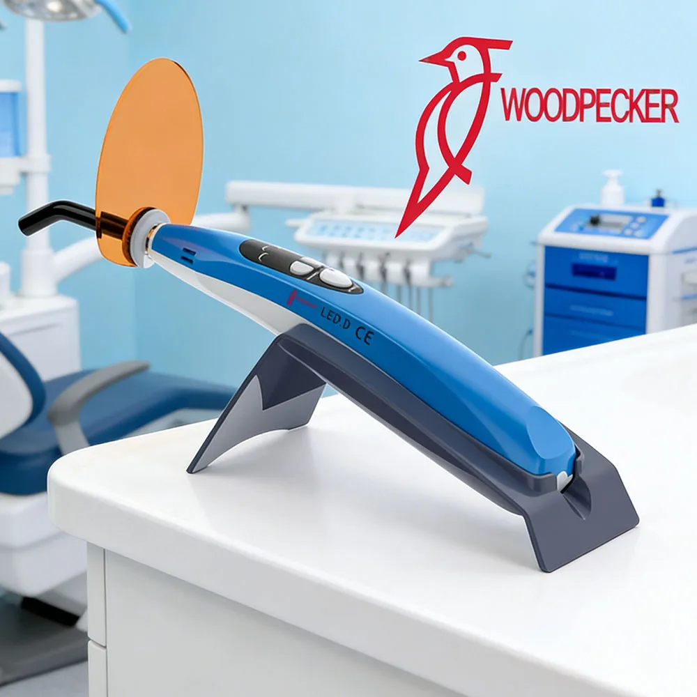Woodpecker LED D lampada polimerizzante dentale sostituzione batteria portatile ad alta capacità fotopolimerizzazione fotopolimerizzazione dispositivo