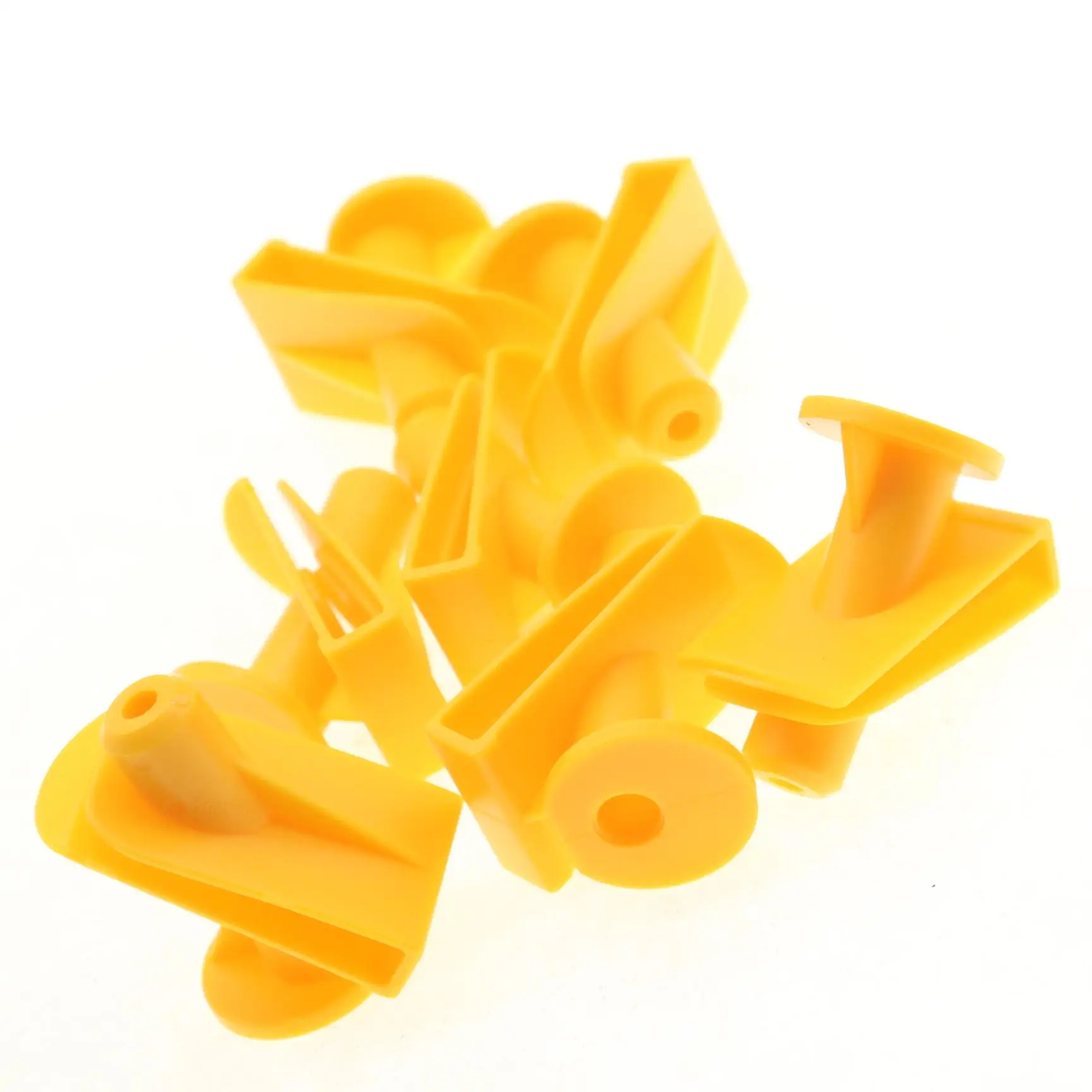 10 Pcs Engine Base Screw Clips Nut For Mercedes‑Benz Smart Fortwo 2008-15 Direct Replacement A0019913970 Yellow Nylon Fastener