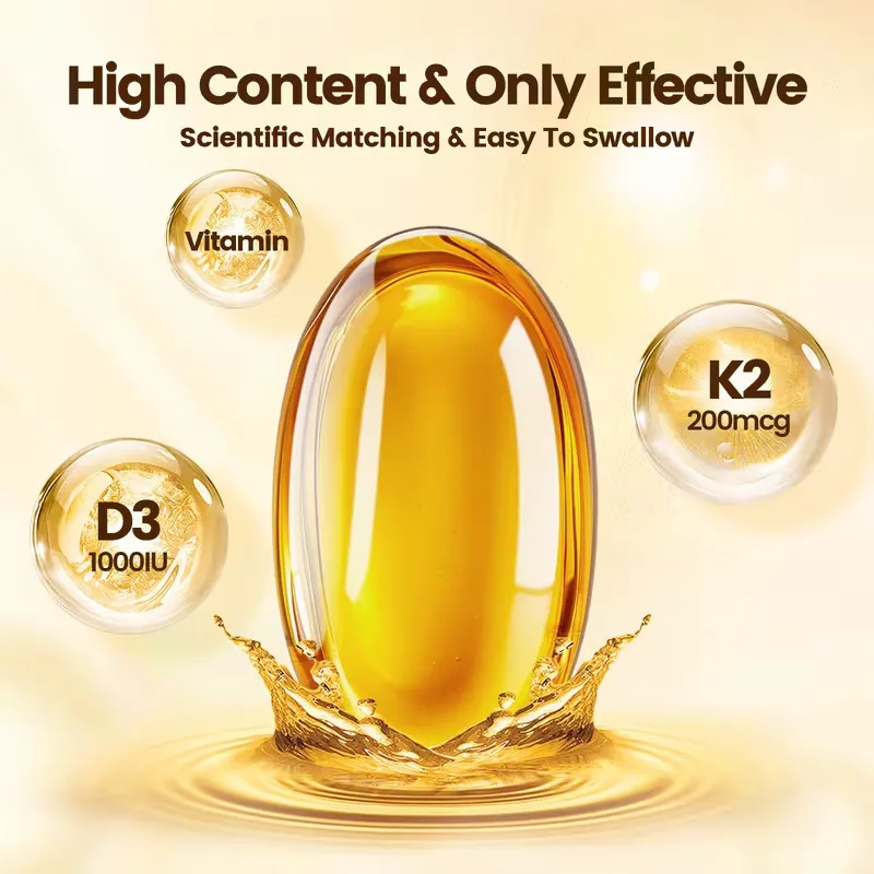 D3 K2 - Maximized Bioavailability 300 capsules 1000IU (9 month supply)