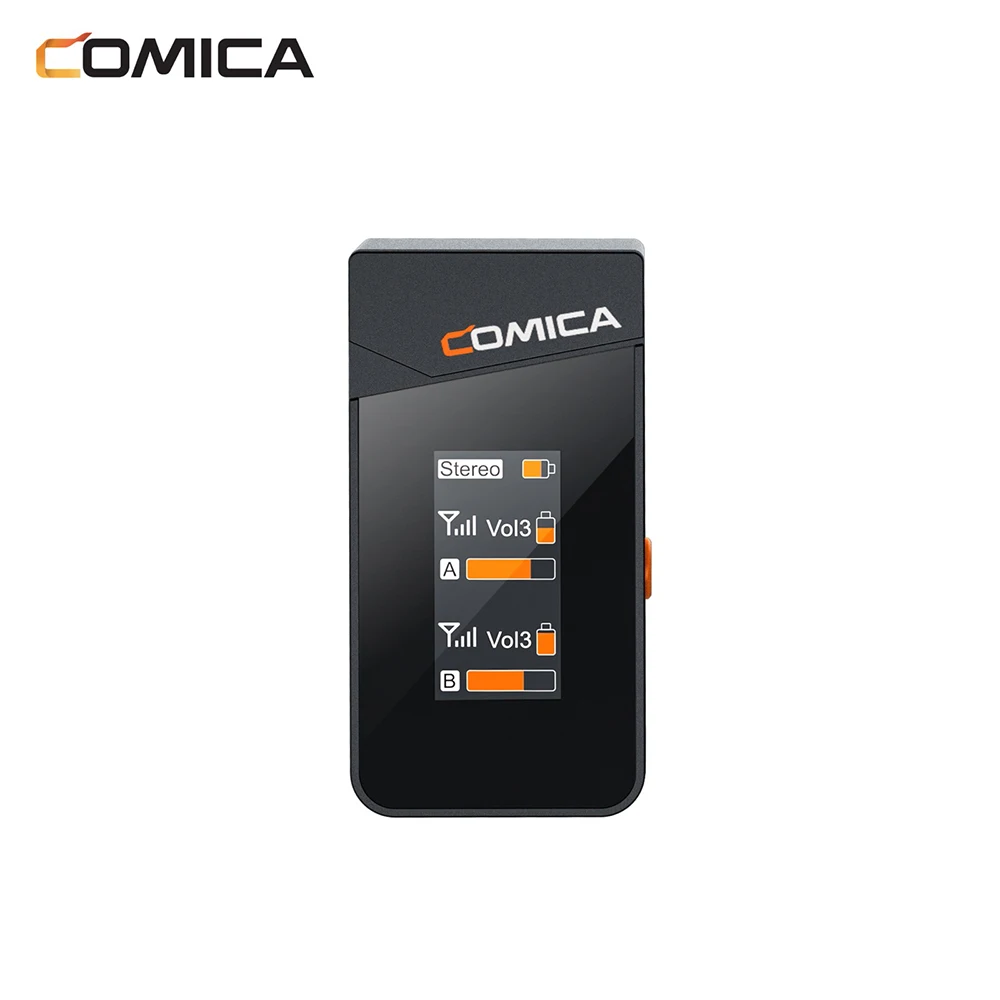 Imagem -04 - Comica Vimo c1 c2 c3 sem Fio Lavalier Microfone 2.4g Duplo-canal Mini Microfone Lapela Microfone para Smartphone Dslr Câmera Intervi