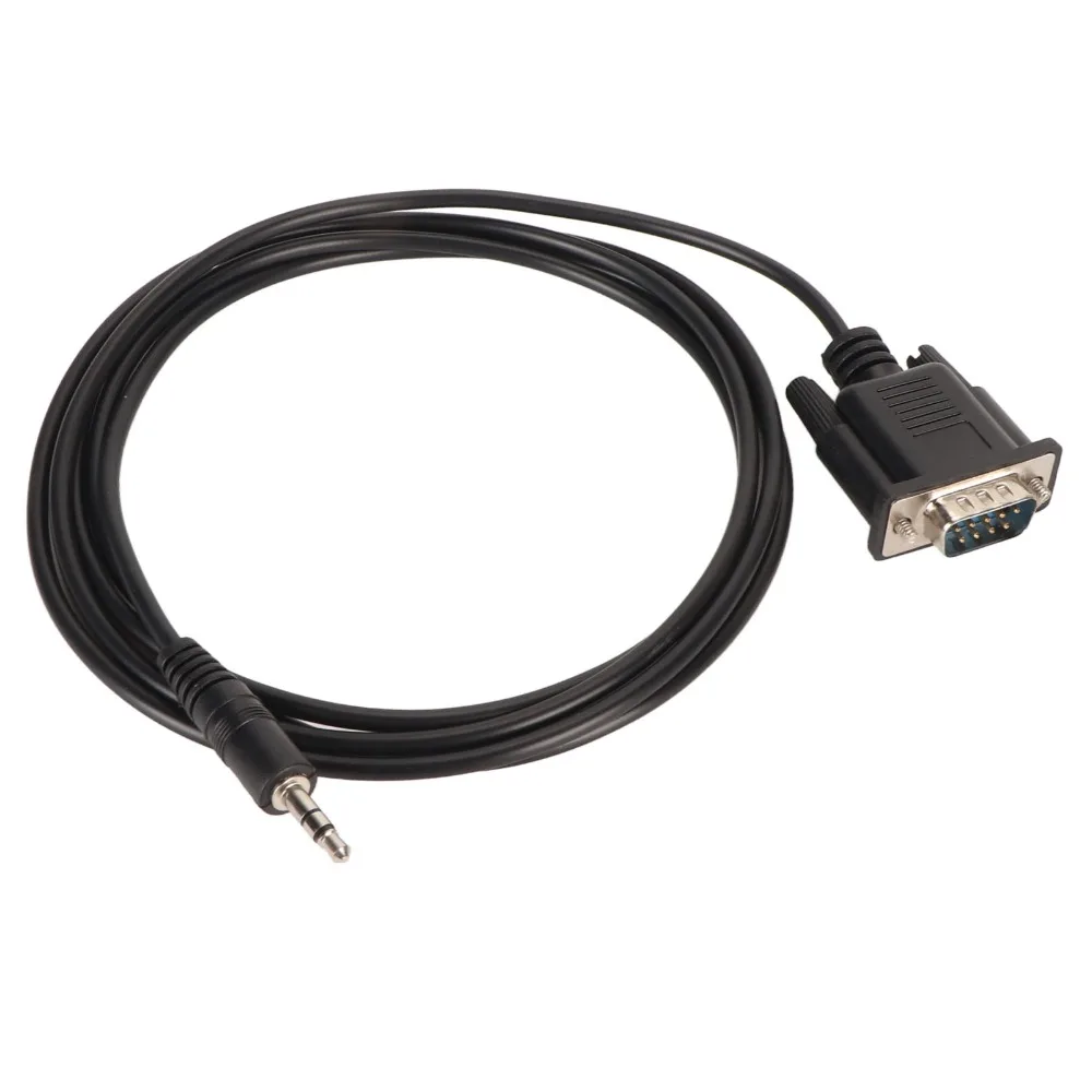 9 Pin Male Connector DB9 Male To DC3.5mm Male Cable 1.8m / 5.9ft Wear Resistant RS232 To 1/8 Inch Conversion Cable Plug and Play