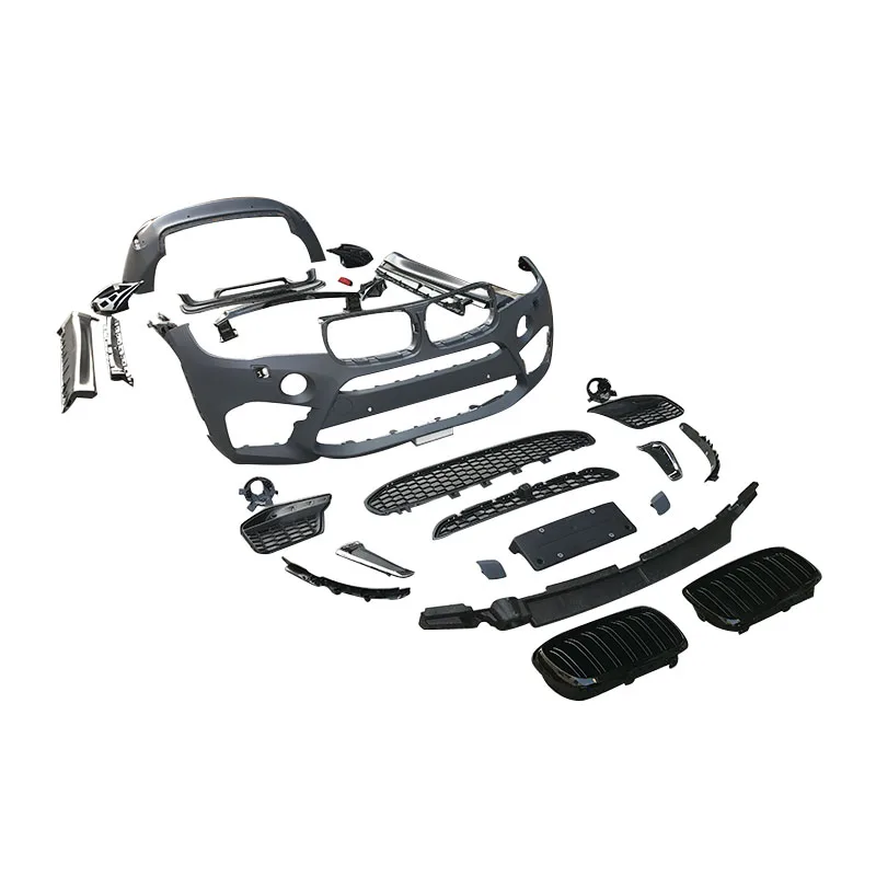 

STLFNew Design for BMWs X6 F16 Set Body Kit Upgrade to X6M Style PP Bumpers Grille Complete Side Skirts Front Lip Rear Diffusers