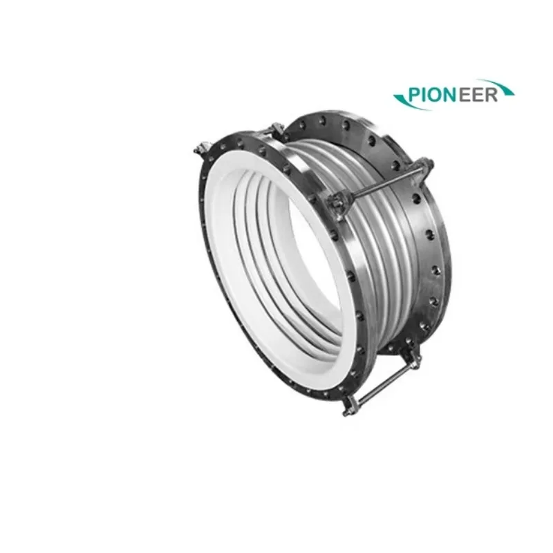 Stainless Steel PTFE Lined Flange Corrugated Compensator Reinforced Metal Bellows Expansion Joints for Chemical Industry