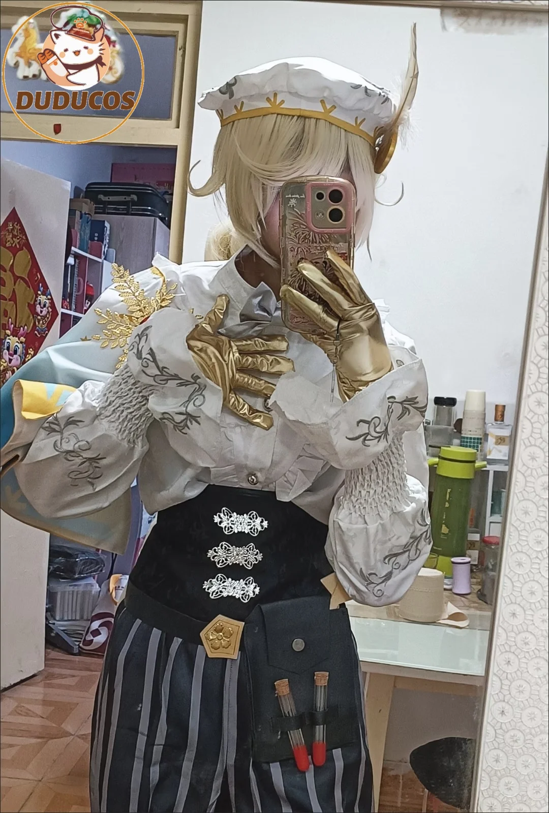 costume-de-cosplay-identity-v-survivant-edgar-valden-peintre-perruque-chemise-chapeau-chale-uniforme-theme-rapport-d'or-unisexe-pour-carnaval