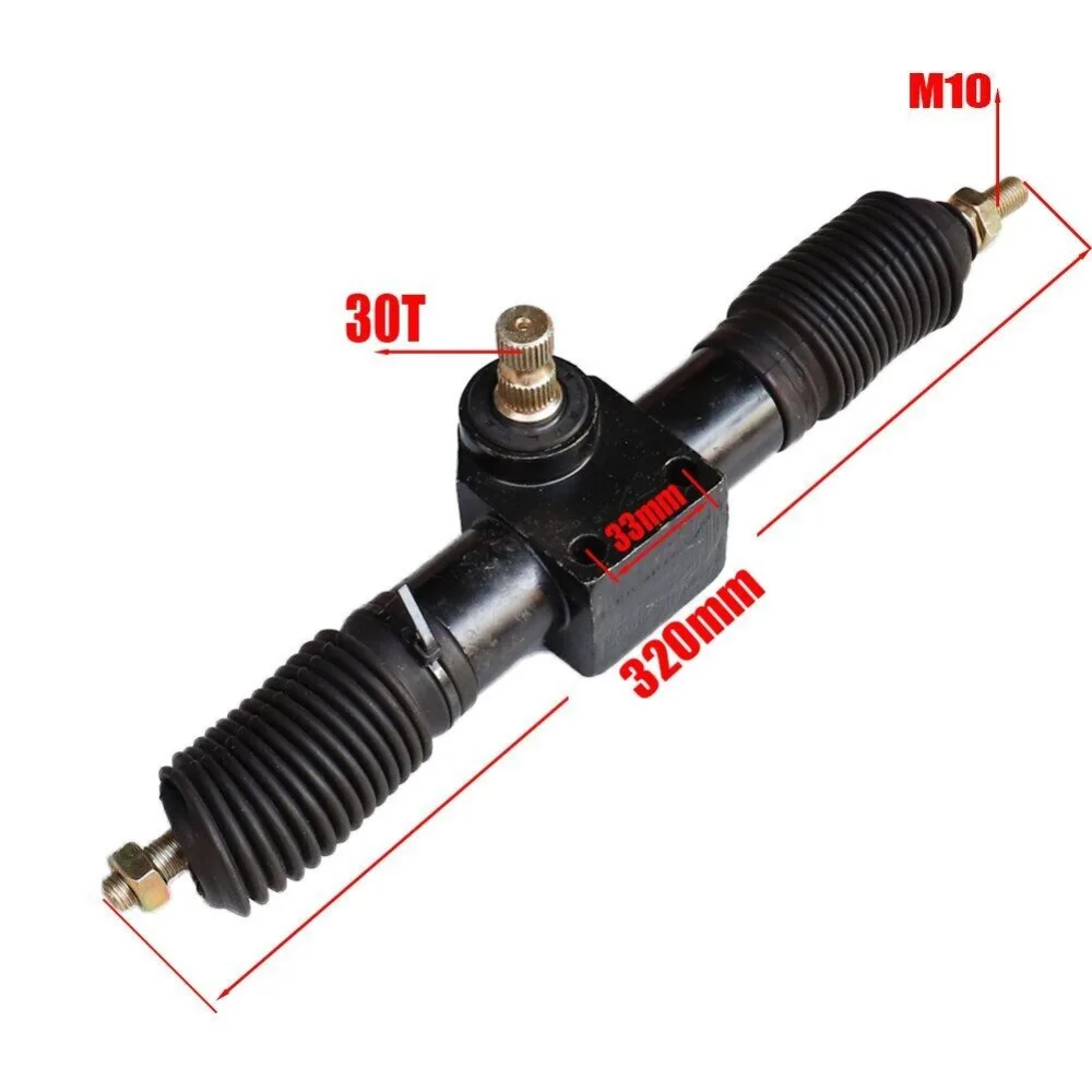 Accesorios Para Moto 320mm Power Steering Gear Shaft Rack Pinion Assembly DIY China Go Kart Buggy ATV Motorcycle Accessories