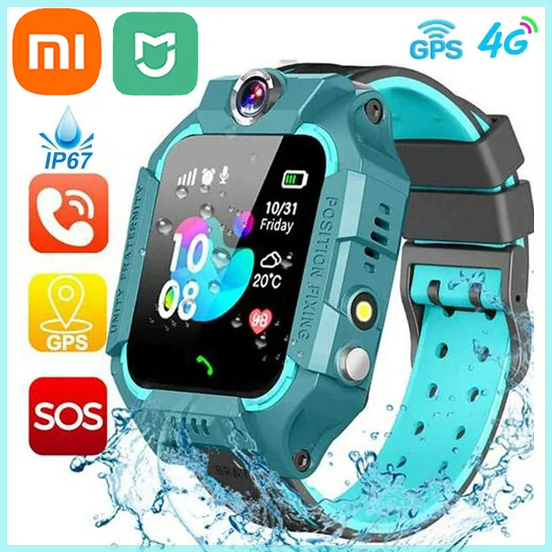 Xiaomi MIJIA niños 4G reloj inteligente SOS ubicación GPS tarjeta Sim llamada niño reloj inteligente cámara reloj impermeable regalo para Ios Android