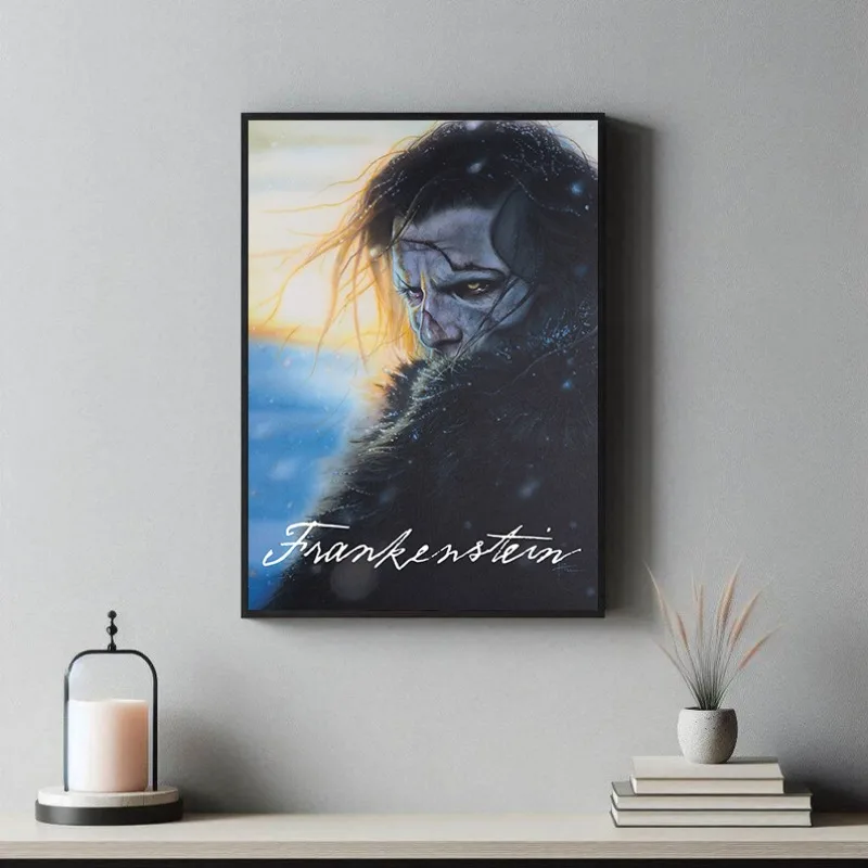 فرانكنشتاين 2025 فيلم الرعب الساخن جودة عالية خمر المشارك حائط لوح رسم الفن صور ديكور غرفة نوم المنزل #5