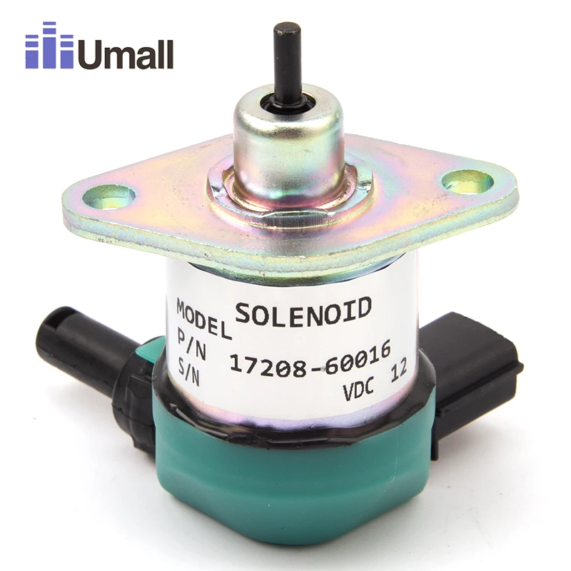 17208-60016 Generator Set Parts Electrical Parts Stop/Cut Solenoid Valve17208-60015 17208-60016 Stop Solenoid For Kubota D1005