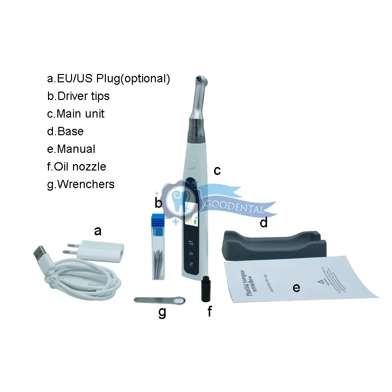 Llave dinamométrica inalámbrica IA para implantes dentales, electrocauterización quirúrgica, Micromotor, unidad de tratamiento Dental Integral