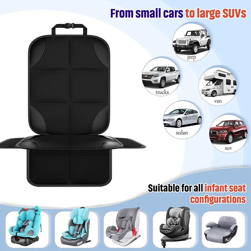 Baby Car Seat Protective Cover Fabric Car Seat Cover with Mesh Bag Non-slip Bottom Seat Cover Car Accessories view 4