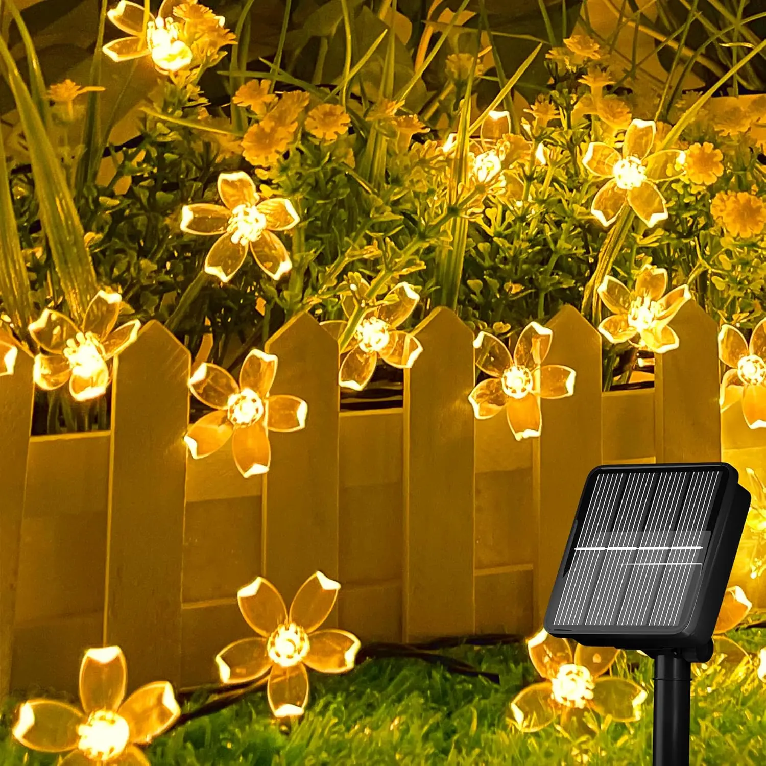 

Solar Flower String Light 20/50/100 LED Solar Fairy Light Outdoor Waterproof Lamp for Fence Gazebo Patio Yard Christmas Tree
