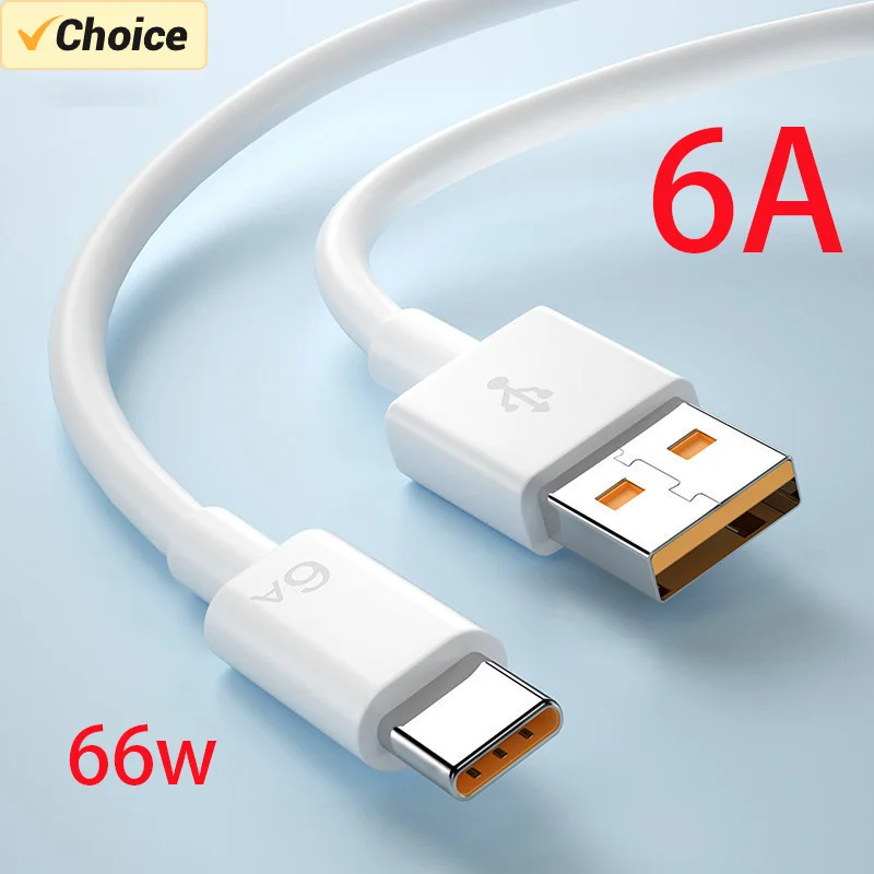 

Original Xiaomi 6A Usb Type C Cable Charger 66w Turbo Tipo Fast Charging For Mi 13 12 11 10 Pro ultra Poco x3 Redmi Note K50 40