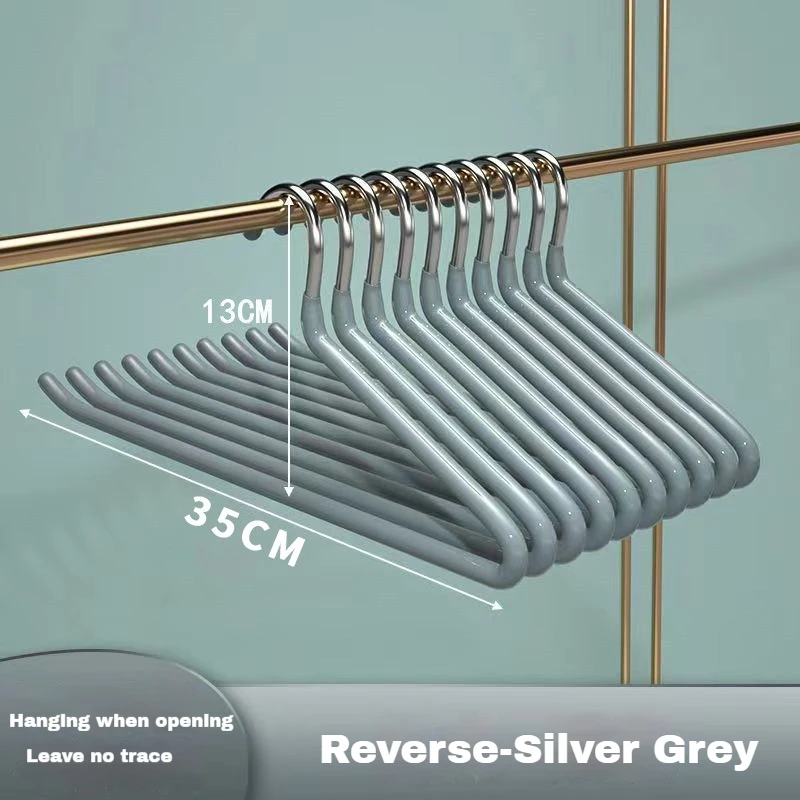 Goose Type Pants Hanger for Home Use Hanging Pants Hanger Non-Marking Pants Clip Non-Slip Dip Plastic Clothes Rack Closet Storag