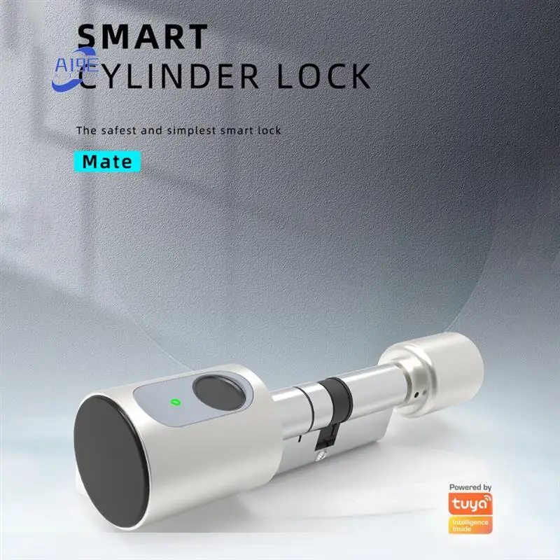 

A19E-Smart Lock Home Smart Lock Cylinder Compact App Remote Bluetooth Door Lock Black