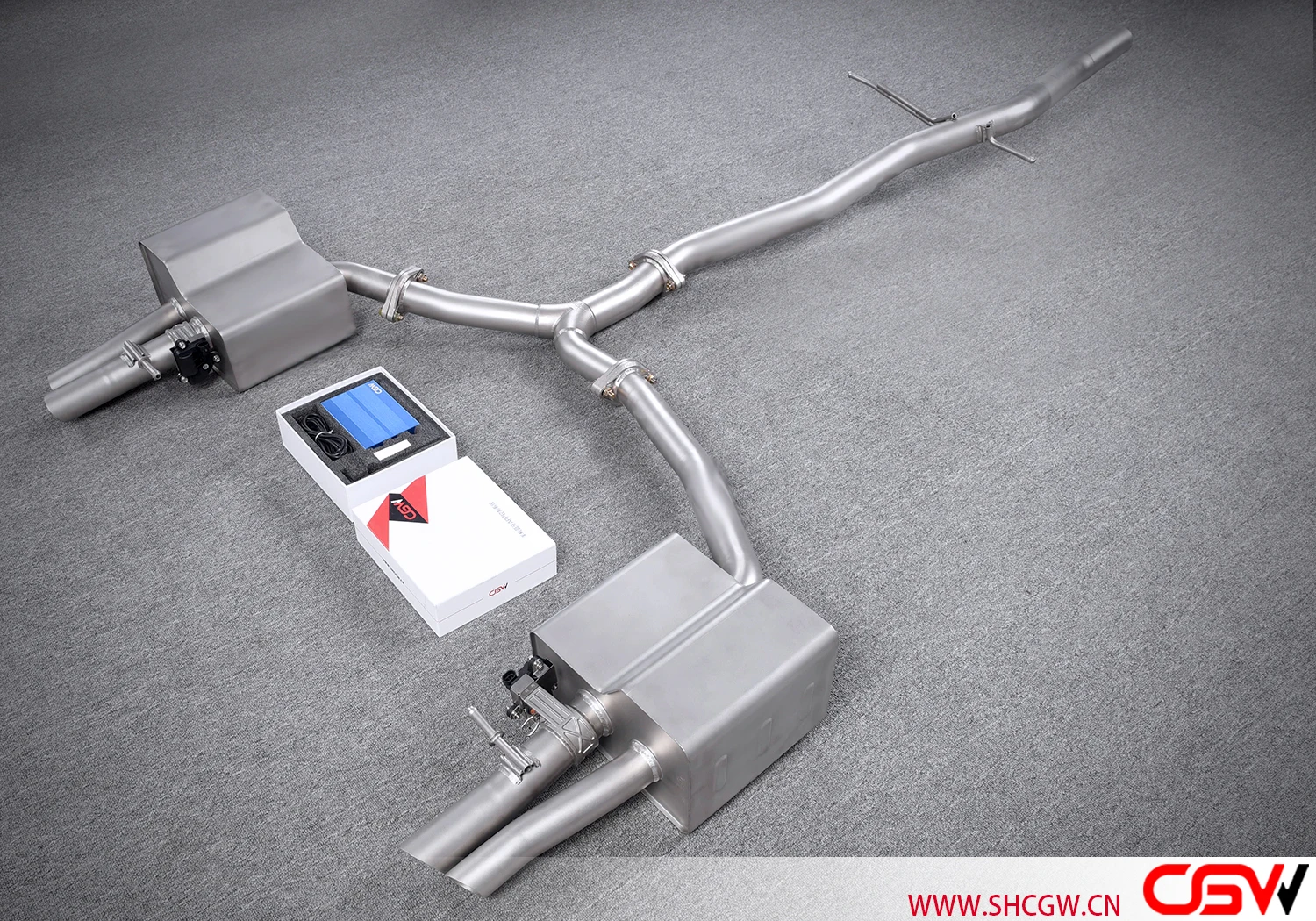 Hot Sale Automobile Remote Electronic Valve Control Stainless Steel Catback Muffler Car Exhaust for  A5 B8 2.0T Double Valve