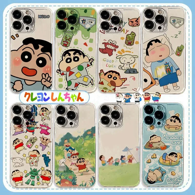 Case For Samsung Galaxy A16 A15 A14 A23 A52 A55 A54 A22 A53 A03S A13 A02 A21S A11 A13 A10S A31 A34 A32 Crayons shin-chans