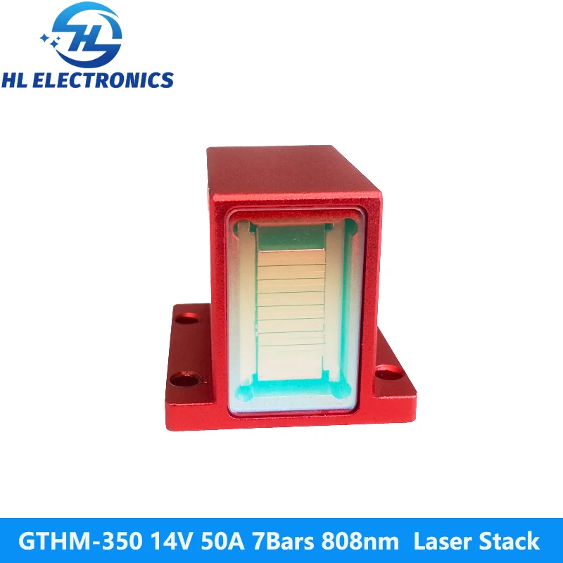 GTHM-350 Red 14V 50A 7Bars 350W 808nm Laser Stack for Hair Removal Machine