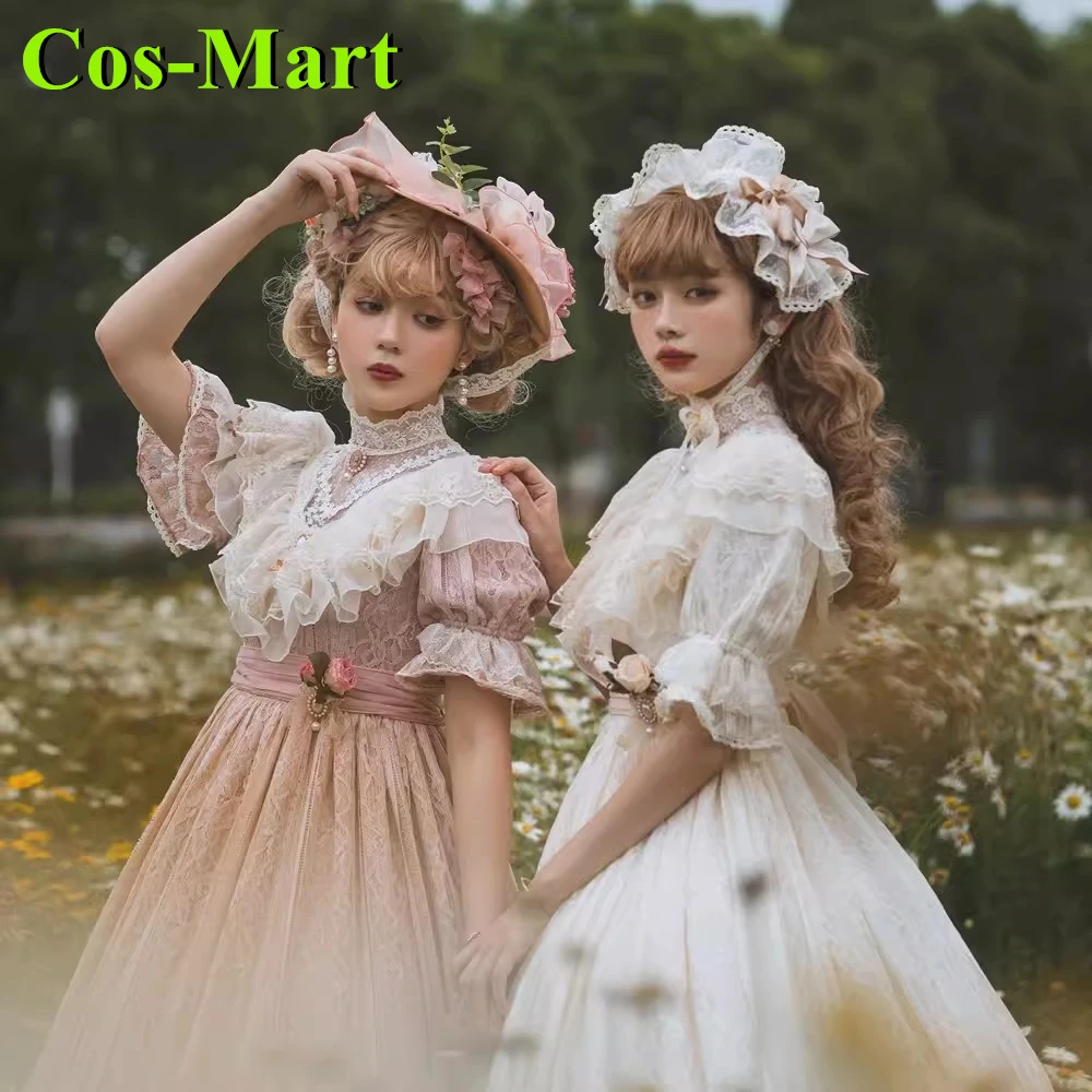 Cos-Mart Hot Anime Wild Rose Japanese Rose Lolita Dress Cosplay Costume Skirt Role Play Clothing Custom-Make Female Girl