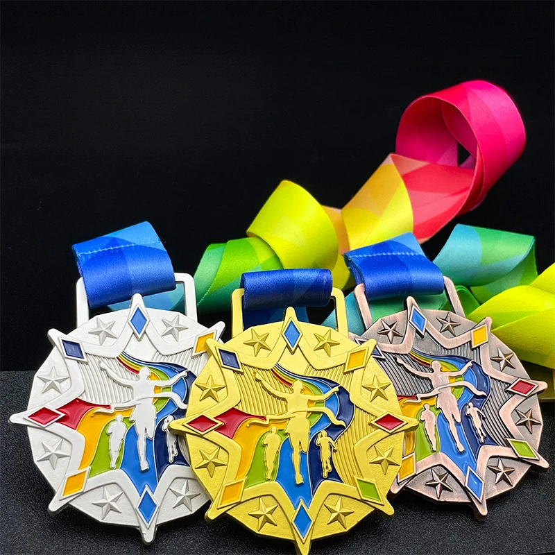 

Track and Field Sports Games Medals Marathon Prizes Children's Campus Kindergarten Hiking Fitness Commemorative Items