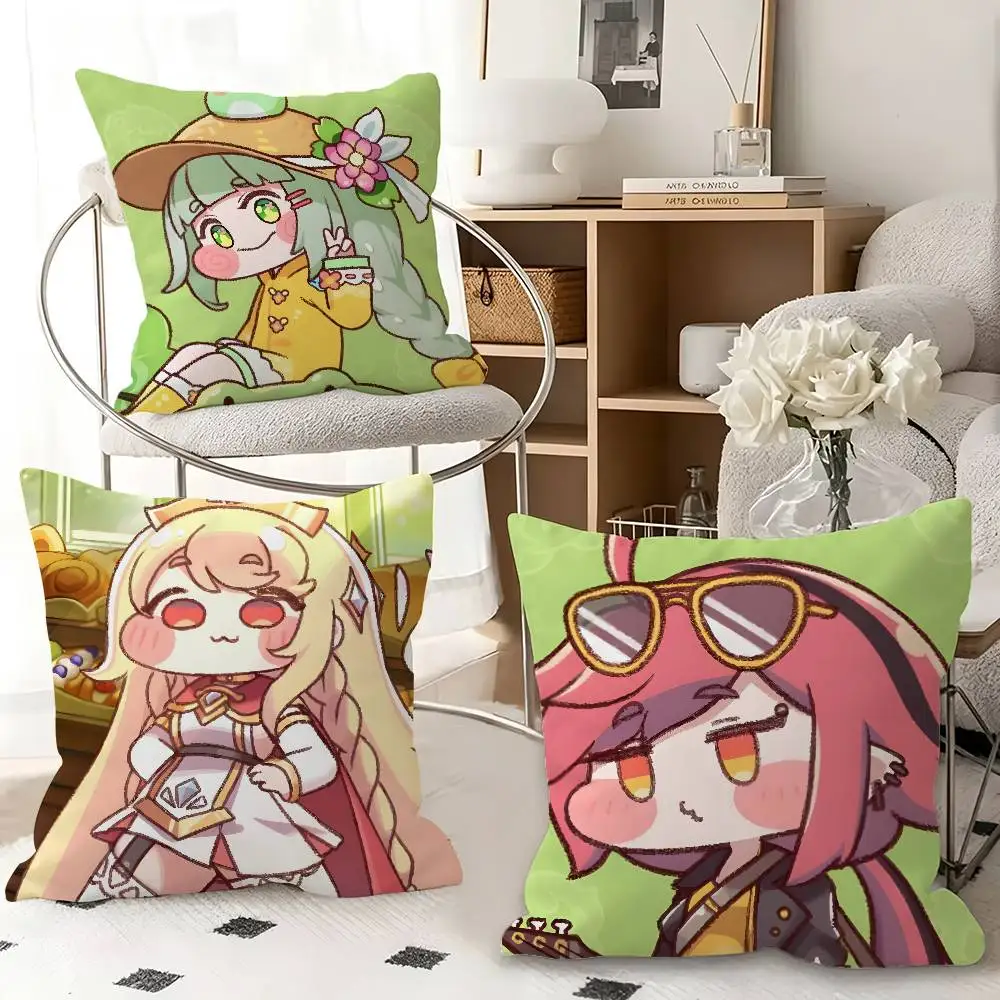 1pc Game T-Trickcal R-Revive Pillow Case Fashion Square Pillowcase Bedroom Sofa Room Ins Decoration Leisure