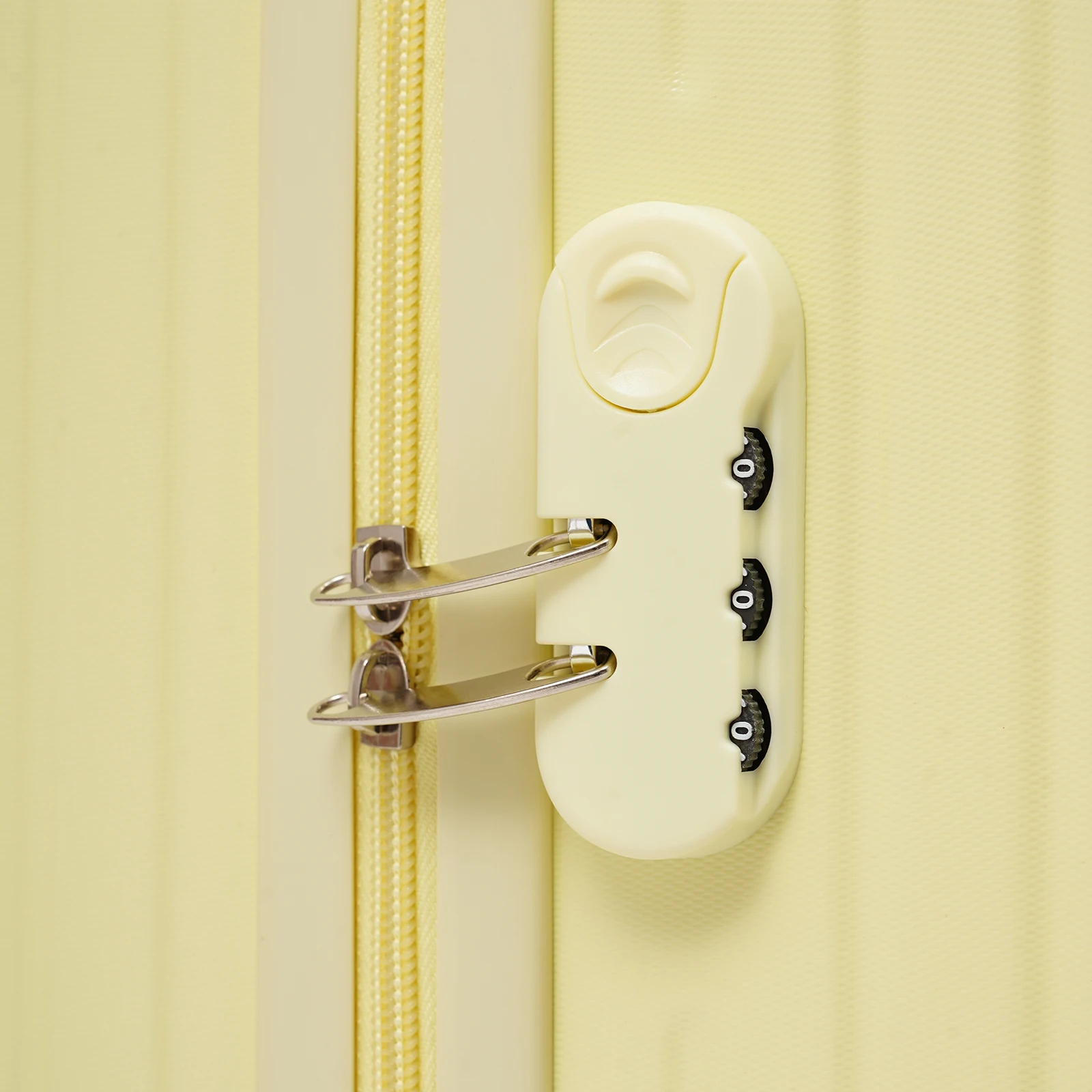 20-Inch Business Carry-On Luggage Suitcase - Durable ABS & PVC Spinner Case with 3-Digit Lock, 4-Wheel 360° Silent Gliding