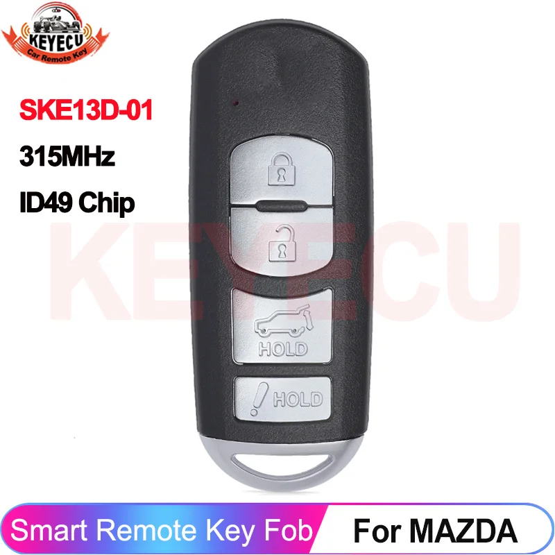 

Оригинальная печатная плата KEYECU WAZSKE13D01 SKE13D-01 для Mazda CX-5 CX-9 2016 2017 2018 2019 Smart 315 МГц ID49 чип дистанционного управления брелок-карта