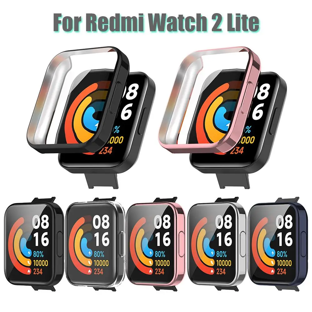 TPU Smart Watch Frame Shell Screen Protector, Capa Protetora para Redmi Watch 2 Lite