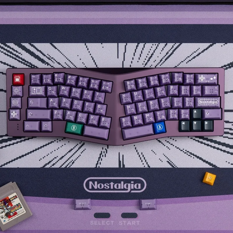

Предварительная продажа PBTfans Atomic Purple R2 Theme Keycaps Фиолетовый ABS Cherry Profile Пользовательские игровые клавиши для механической клавиатуры Подарки