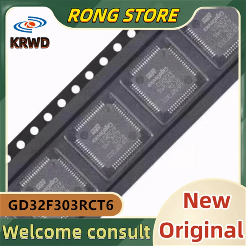 

10PCS GD32F303RCT6 New and original GD32F303 QFP64