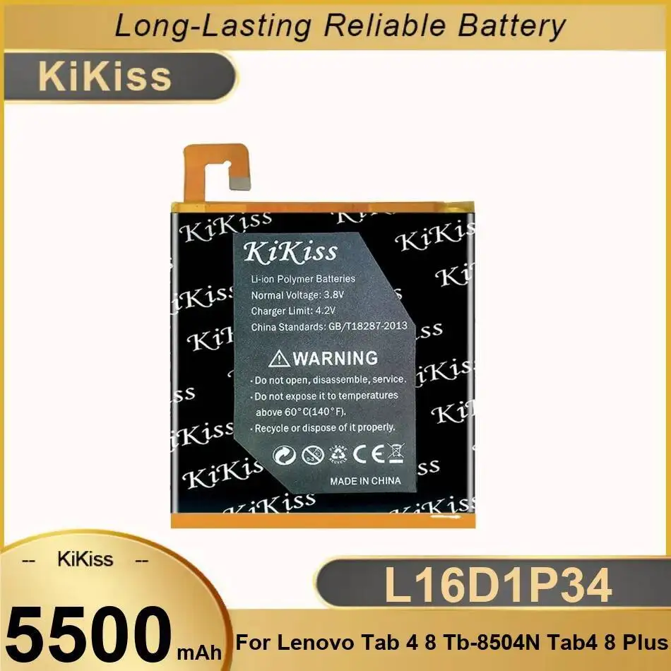 

5500 мАч для Lenovo Tab 4 8 TB-8504N TAB4 Plus Замена премиум-класса L16D1P34 Батарея для планшета высокой емкости