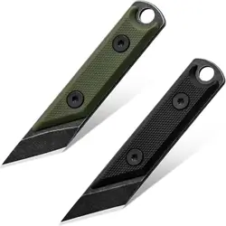 Eafengrow C1146 Faca de lâmina fixa, 440C Blade, G10 Handle, EDC Tool, faca de pescoço para Camping, caminhadas, pesca, Kydex Bainha