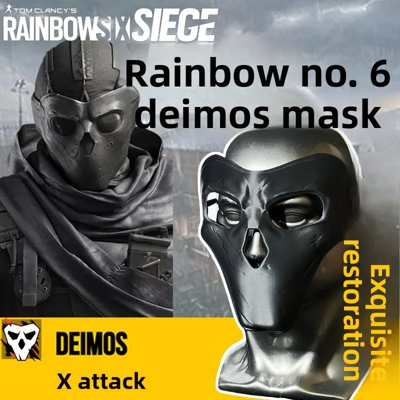 Rainbow Six Siege Deimos Cosplay Mask, Official Style Game Character Face Prop, Tactical Shooting Game Accessory