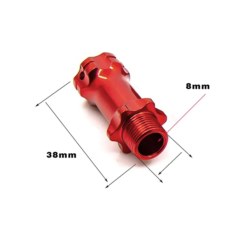 4pcs ล้อ HEX HUB M17 17 มม.M37 37 มม.อะแดปเตอร์ 12 มม.ป้องกันฝุ่น Capx4 ยาว Combiner Coupler สําหรับ 1/8 รุ่น RC รถอะไหล่