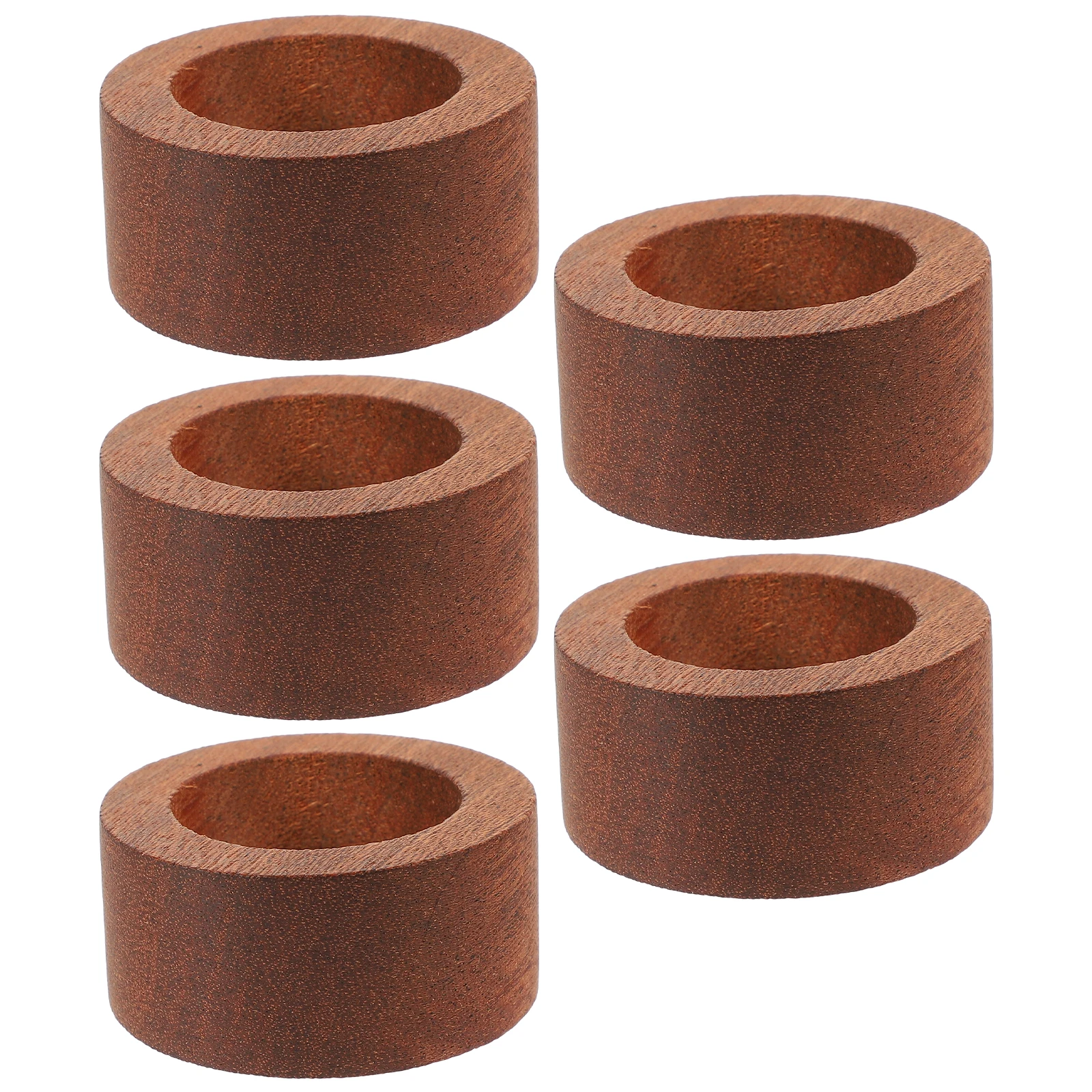 

5pcs Rings Natural Color Pastoral Napkin Buckle Easy Storage Pastoral Decor Rustic Tableware Napkin Rings Household Items