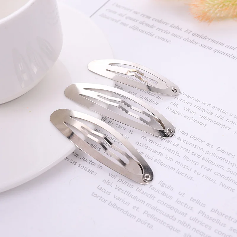 20pcs/lot Hair Clips Base Oval Hairpin BB Clip Base for Jewelry Making DIY Handmade Girls Kids Hair Accessories Hairpin Supplies