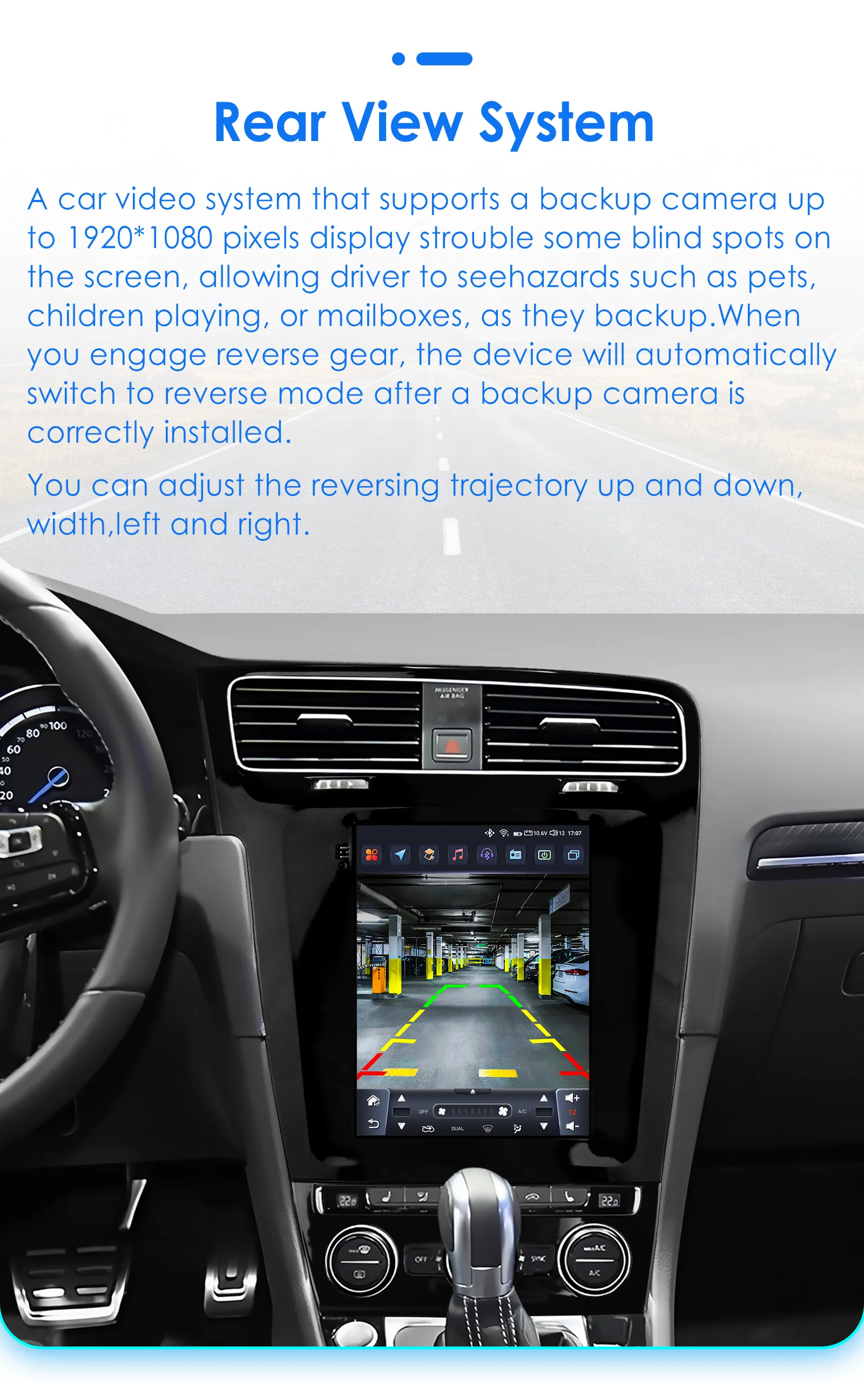 Hizpo Android 13 Wireless Carplay Auto Car Multimedia Player for VW Volkswagen Golf 7 2014-2018 for Tesla Style Screen 9.7" Wifi