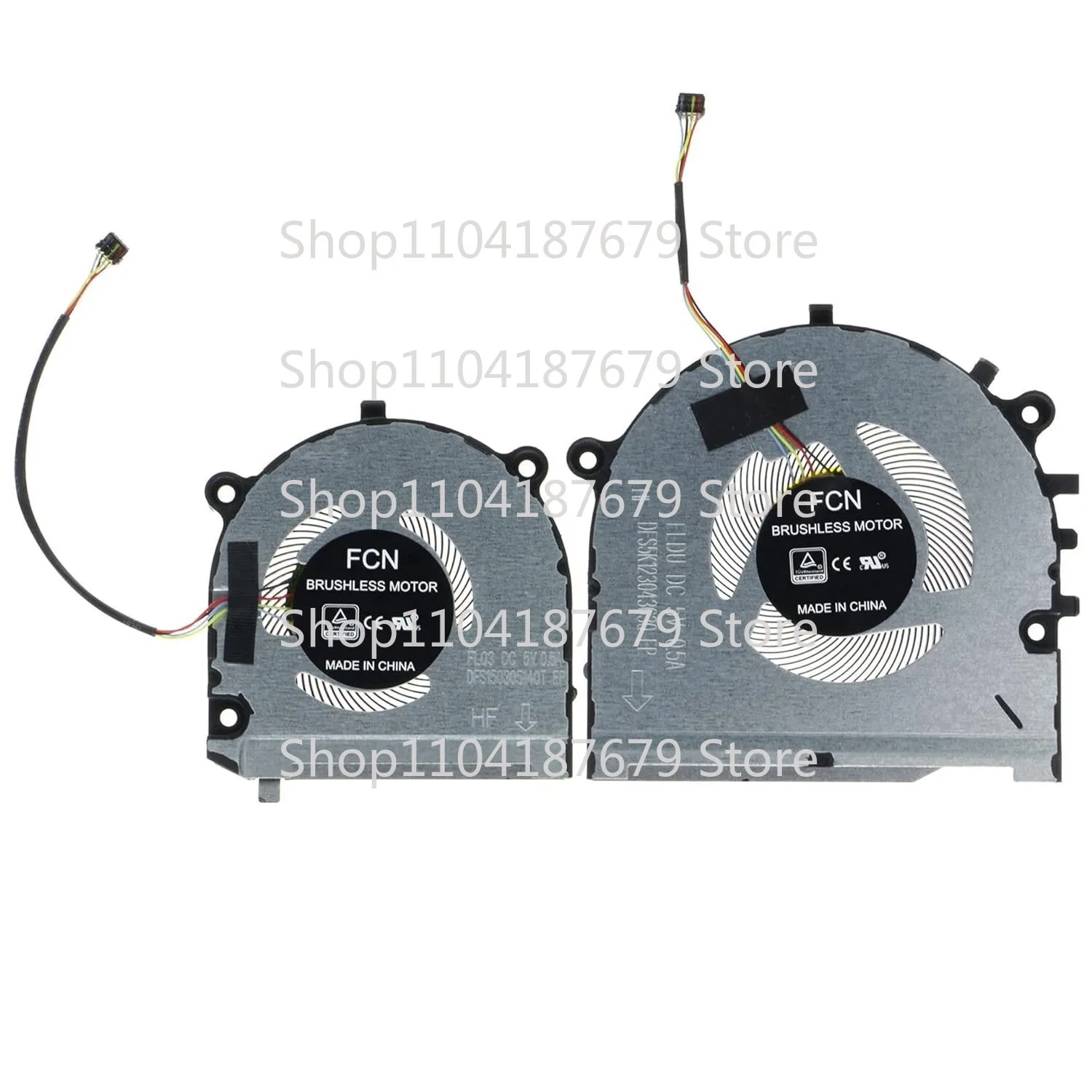 1pcs PU+GPU Cooling Fan for Lenovo ThinkBook 13s-IML 13s-IWL DFS5K123043630 FLDU