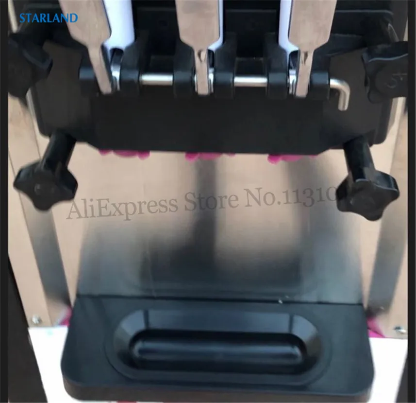 1 البلاستيك حوض غمس المياه الأمامية يقطر حوض أسود جديد قطع غيار آيس كريم ناعم القوام آلات استبدال تركيب الملحقات