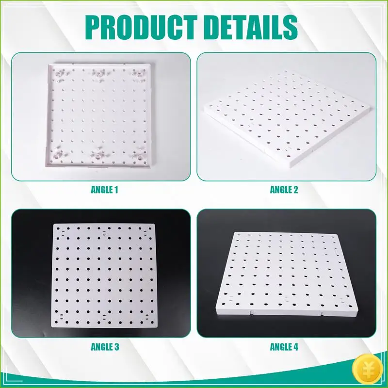 1Set Wall Hanging Pegboard Wall Organizer White Pegboard For Kitchen, Living Room