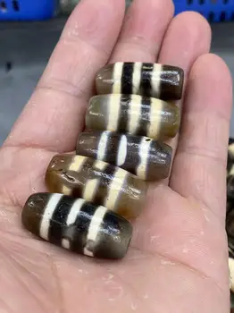 Ágata tibetana Dzi para atacado, variedade Premium, artesanato de Taiwan, intemperismo de material antigo, desconto por tempo limitado, 10 pçs/lote