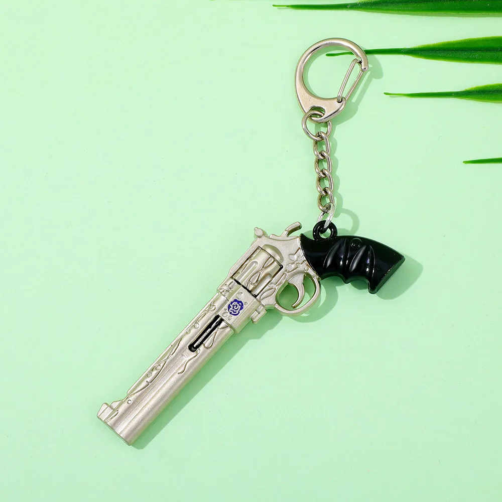 Game Keychain Dante Nero Sword Rebellion Awakening Red Queen Keyring Revolver Ebony & White Ivory Key Ring - view 6