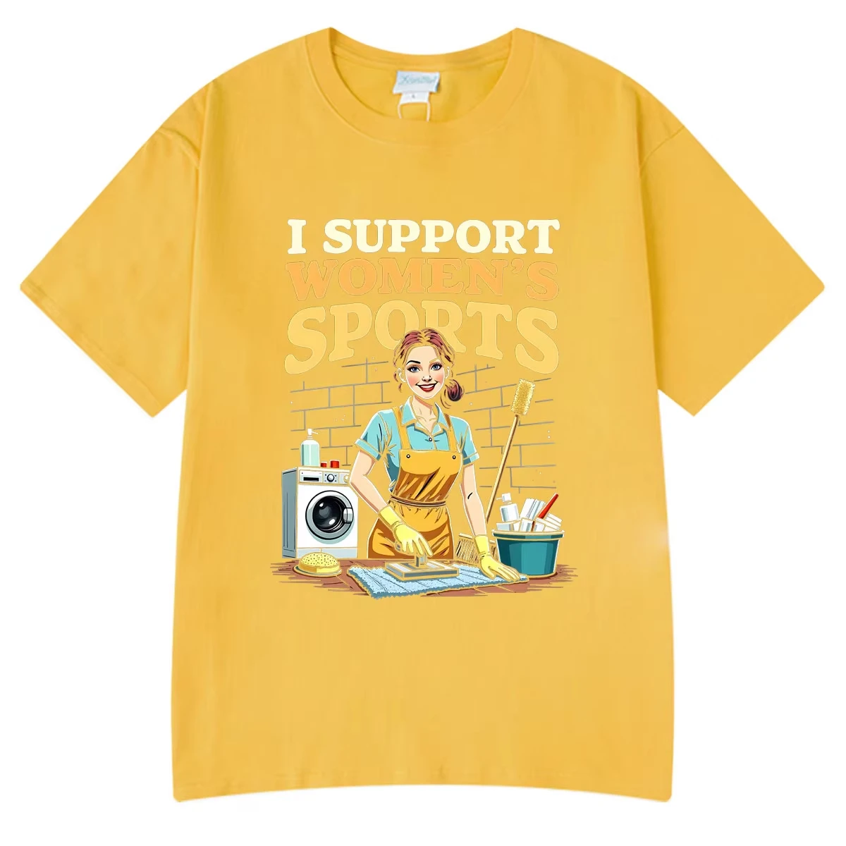 I Support Women’s Sports Funny Meme Graphic T Shirts Men Women Clothing Cotton Fashion Oversized T-shirt Summer Funny Streetwear