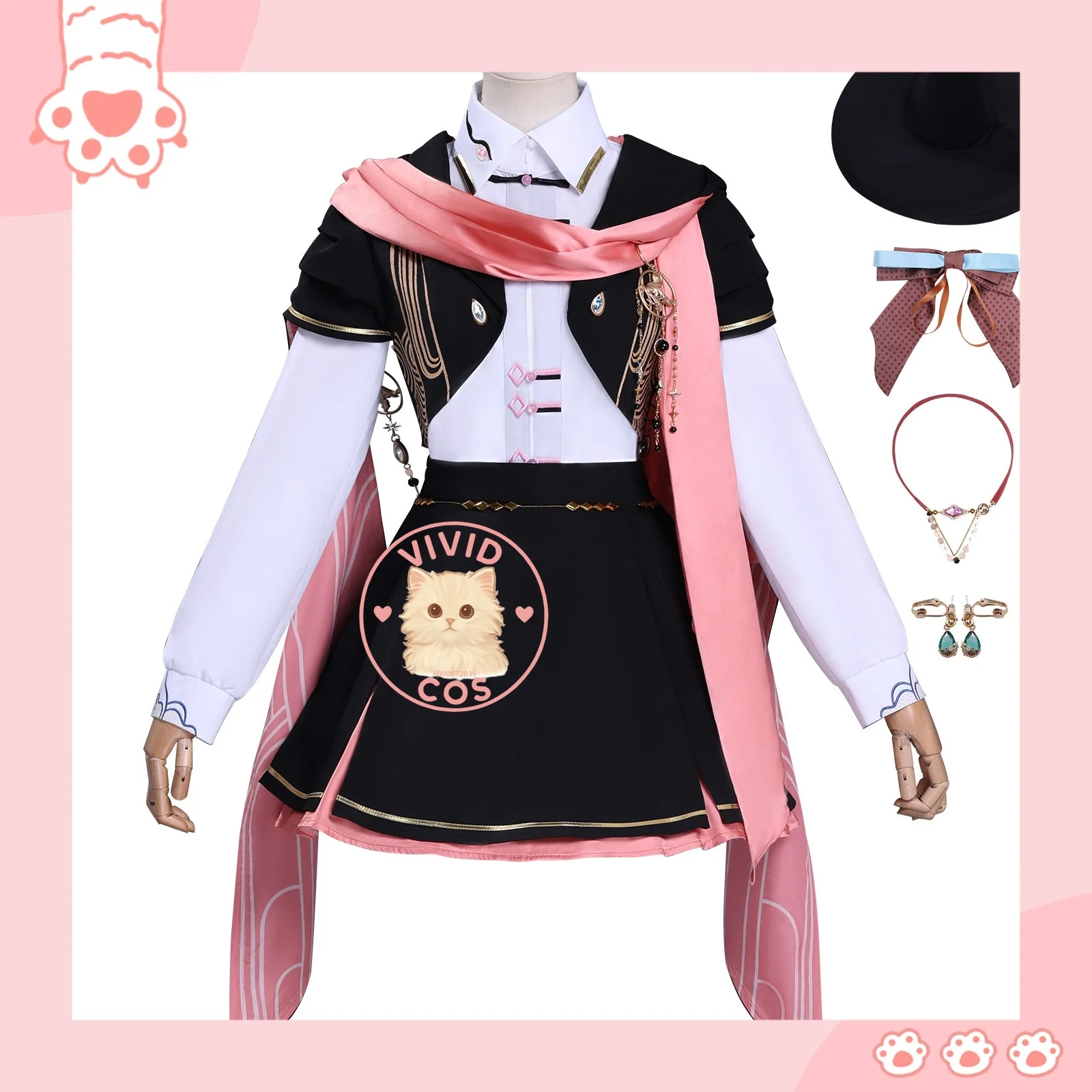 

Tears of Themis Miss Lawyer Female Protagonist Heartbeat Spell Two-dimensional Anime-style Games Cosplay Costume Slim-fit Dress