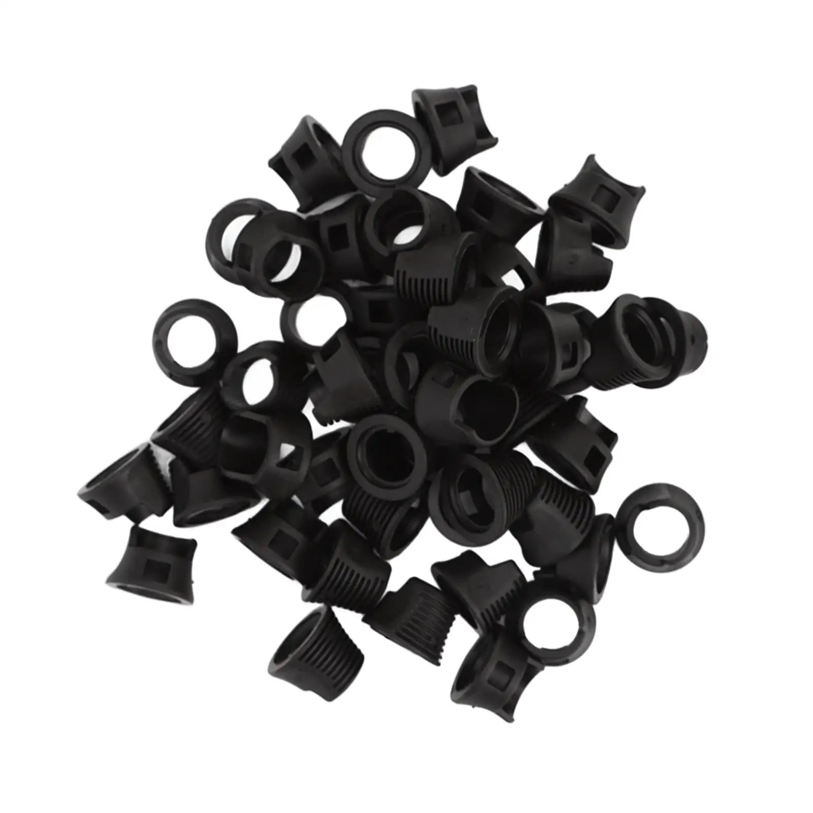 50Pcs Silicone Finger Covers for Tattoo Grip - Compatible with for most Needle Cartridges - Black Tattoo Supplies