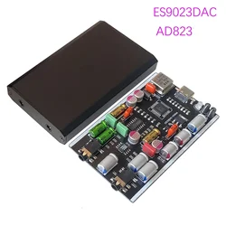 Nvarcher ES9023DAC Computer USB Sound Card Decoder 3.5mm Audio Output Support OTG