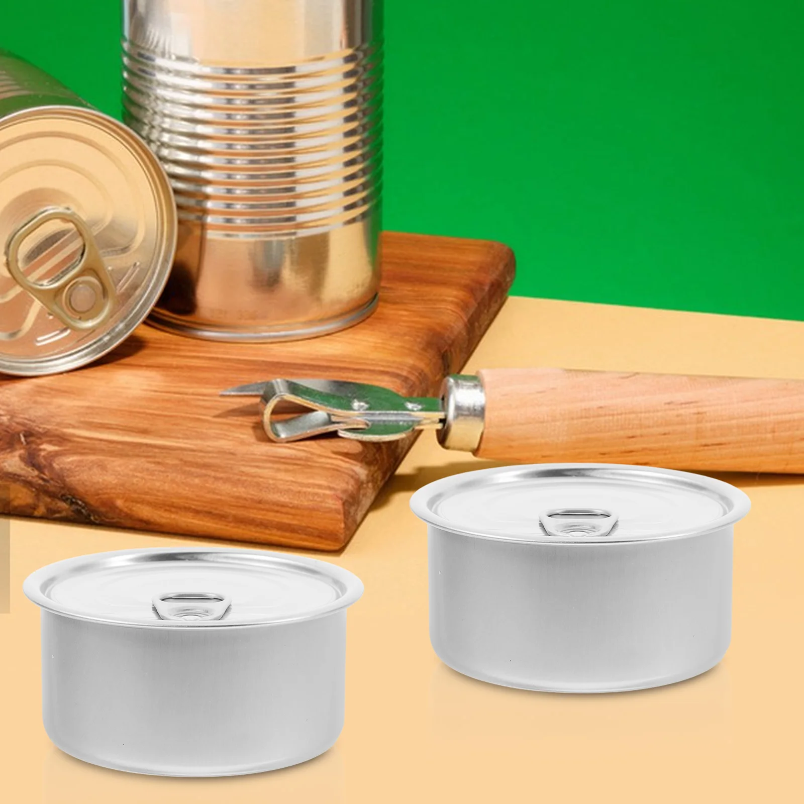 

10 Pcs Aluminum Cans Holiday Cookie Tin Sealed Easy Open Lightweight Outdoor Travel Food Storage Dog Cat Cookie Tin