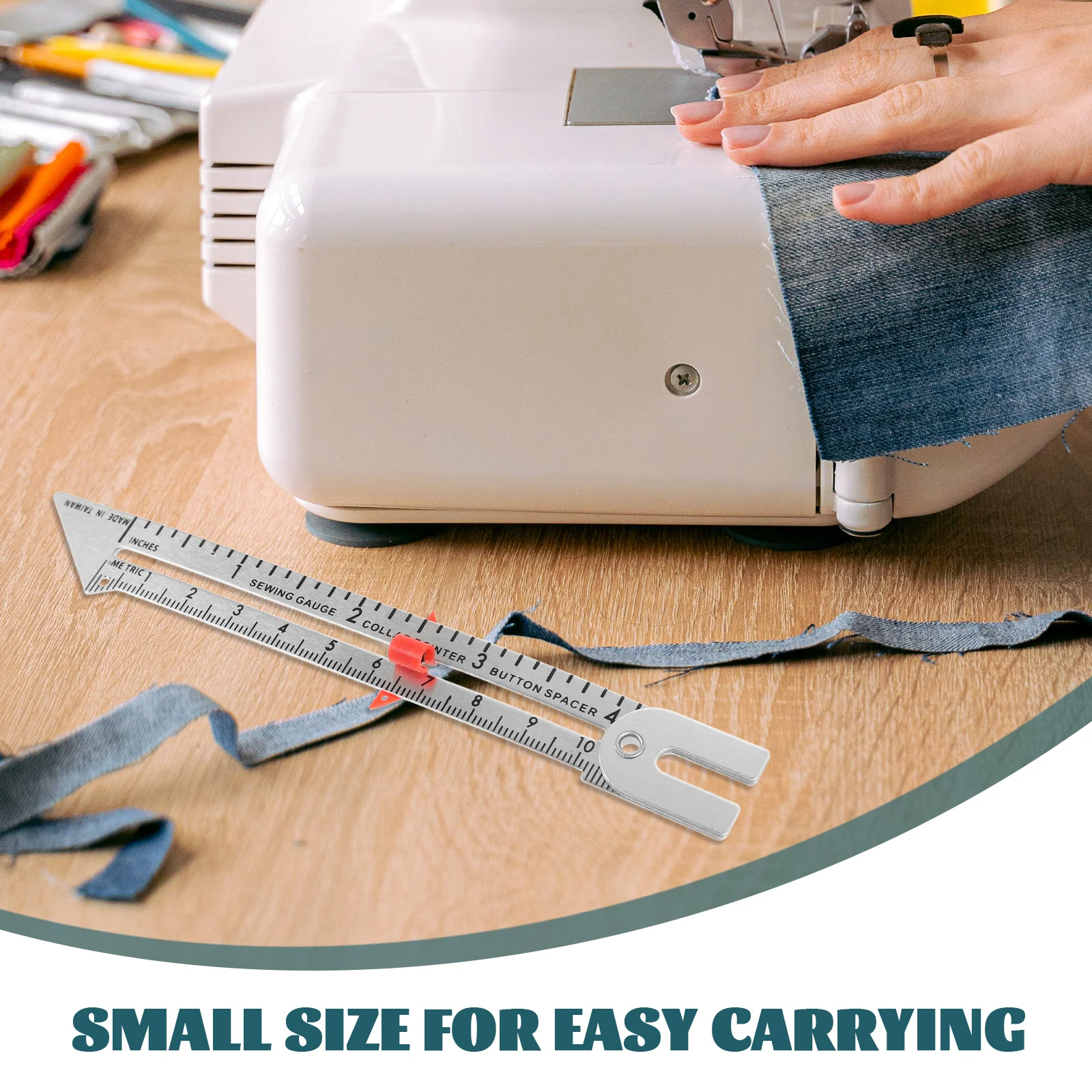 

Patchwork Ruler Measuring Sewing Gauge Seam Tools Centimeter Button Clothes Quilting Fabric Tailor DIY Beginner Crafts