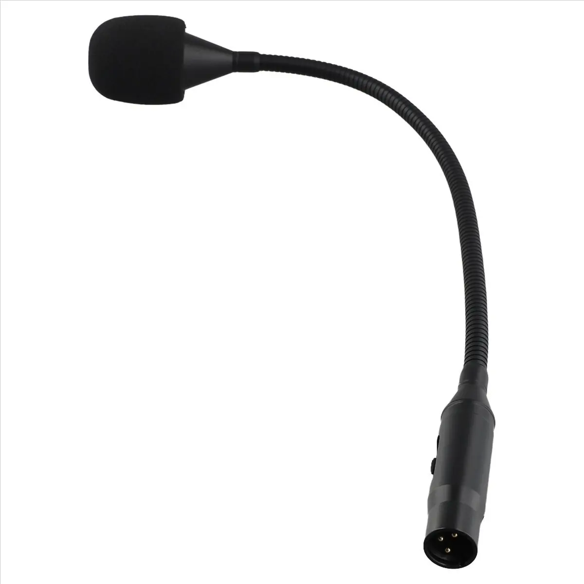 SCLS Gooseneck Microphone 3 Pin Flexible Noise Reduction Gooseneck Plug in Microphone for Meeting Rooms