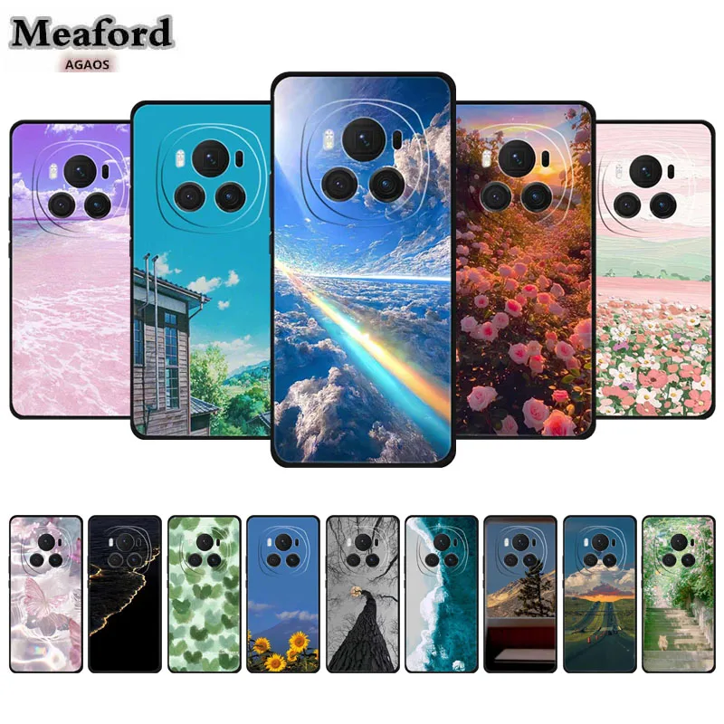 For Honor Magic5 pro 5 6 Phone Case River Trees Natural Photo Back Cover for Huawei Honor Magic6 pro Lite Global TPU Funda Para