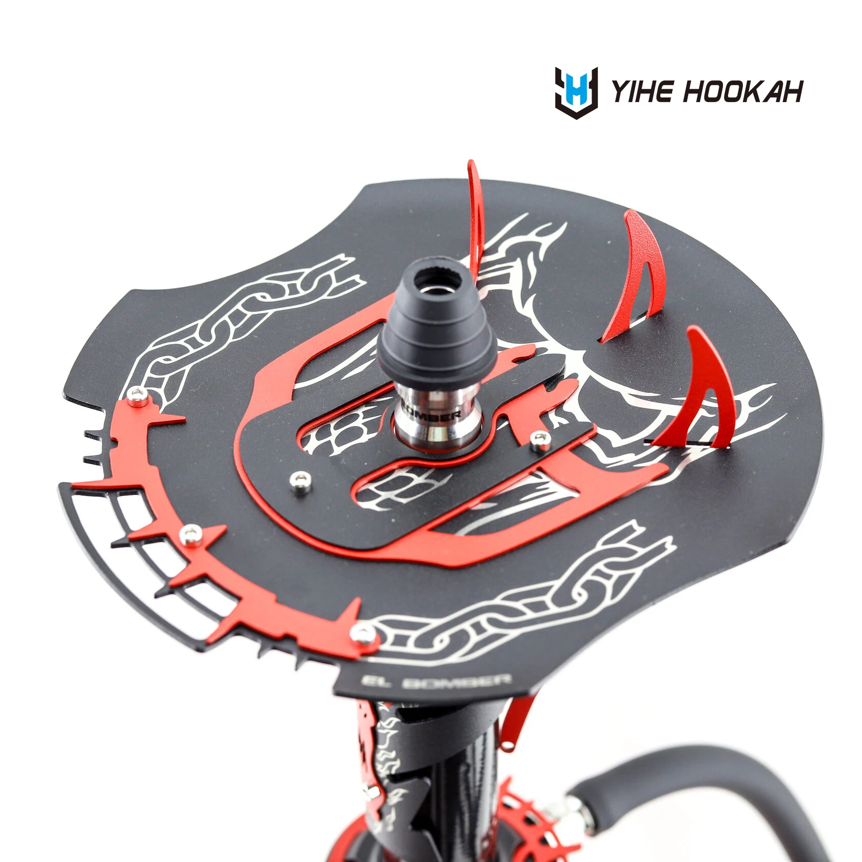 Moderno grande narguilé de aço inoxidável shisha narguilé conjunto fábrica atacado venda árabe russo chicha estilo